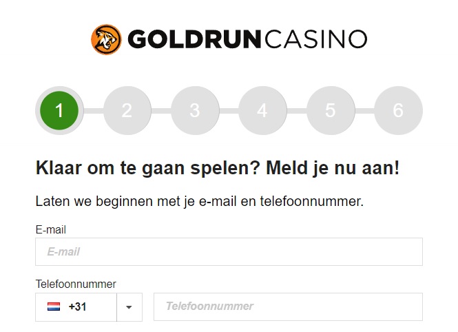 Goldrun Casino Registreer